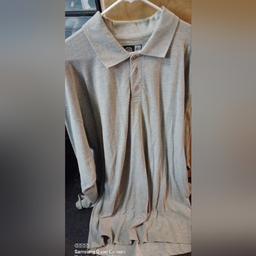 Collared shirt Gray 2XlT branded by Noiz